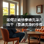 如何正确给泰迪洗澡并吹干（泰迪洗澡的步骤和技巧，让它爱上洗澡）（图1）