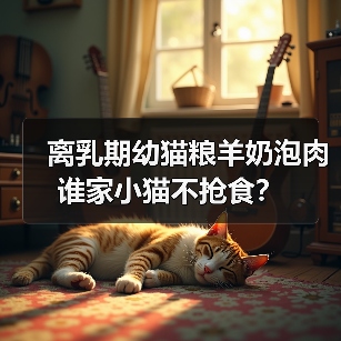 离乳期幼猫粮羊奶泡肉谁家小猫不抢食？（图4）