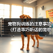 宠物狗训练的注意事项（打造乖巧听话的宠物狗）（图3）