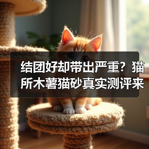 结团好却带出严重？猫所木薯猫砂真实测评来了！（图2）