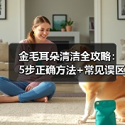金毛耳朵清洁全攻略:5步正确方法+常见误区避雷(图3) 金毛耳朵清洁全攻略:5步正确方法+常见误区避雷(图3)