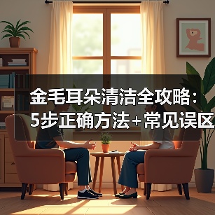 金毛耳朵清洁全攻略:5步正确方法+常见误区避雷(图2) 金毛耳朵清洁全攻略:5步正确方法+常见误区避雷(图2)