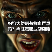 狗狗大便后有鲜血严重吗?需注意哪些健康隐患?(图4) 狗狗大便后有鲜血严重吗?需注意哪些健康隐患?(图4)
