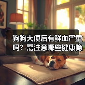 狗狗大便后有鲜血严重吗?需注意哪些健康隐患?(图3) 狗狗大便后有鲜血严重吗?需注意哪些健康隐患?(图3)
