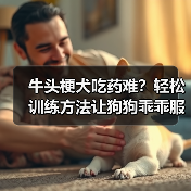 牛头梗犬吃药难?轻松训练方法让狗狗乖乖服药(图4) 牛头梗犬吃药难?轻松训练方法让狗狗乖乖服药(图4)