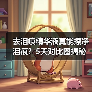 去泪痕精华液真能擦净泪痕？5天对比图揭秘（图1）
