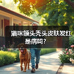 猫咪额头秃头皮肤发红是病吗?(图1) 猫咪额头秃头皮肤发红是病吗?(图1)