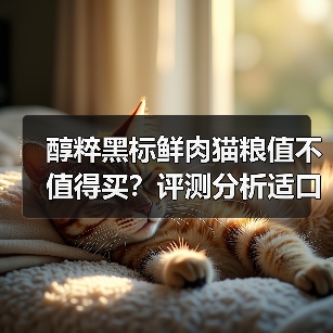 醇粹黑标鲜肉猫粮值不值得买?评测分析适口性与性价比(图1) 醇粹黑标鲜肉猫粮值不值得买?评测分析适口性与性价比(图1)
