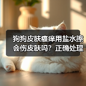 狗狗皮肤瘙痒用盐水擦会伤皮肤吗?正确处理方法(图2) 狗狗皮肤瘙痒用盐水擦会伤皮肤吗?正确处理方法(图2)