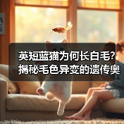 英短蓝猫为何长白毛?揭秘毛色异变的遗传奥秘(图4) 英短蓝猫为何长白毛?揭秘毛色异变的遗传奥秘(图4)