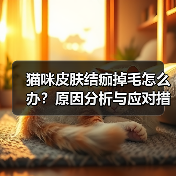 猫咪皮肤结痂掉毛怎么办?原因分析与应对措施(图4) 猫咪皮肤结痂掉毛怎么办?原因分析与应对措施(图4)