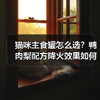 猫咪主食罐怎么选?鸭肉梨配方降火效果如何?(图1) 猫咪主食罐怎么选?鸭肉梨配方降火效果如何?(图1)