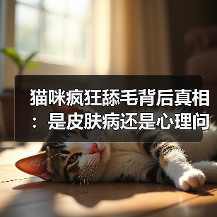 猫咪疯狂舔毛背后真相:是皮肤病还是心理问题?(图4) 猫咪疯狂舔毛背后真相:是皮肤病还是心理问题?(图4)