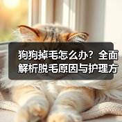 狗狗掉毛怎么办?全面解析脱毛原因与护理方法(图4) 狗狗掉毛怎么办?全面解析脱毛原因与护理方法(图4)