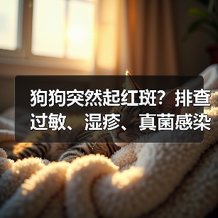 狗狗突然起红斑？排查过敏、湿疹、真菌感染等诱因（图1）