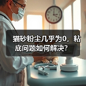 猫砂粉尘几乎为0，粘底问题如何解决？