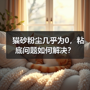 猫砂粉尘几乎为0,粘底问题如何解决?(图3) 猫砂粉尘几乎为0,粘底问题如何解决?(图3)