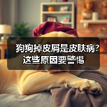 狗狗掉皮屑是皮肤病？这些原因要警惕（图1）