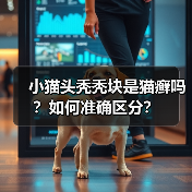 小猫头秃秃块是猫癣吗？如何准确区分？（图2）