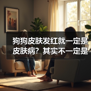 狗狗皮肤发红就一定是皮肤病？其实不一定是！（图1）