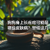 狗狗身上长疙瘩可能是哪些皮肤病？警惕这几种常见情况（图1）