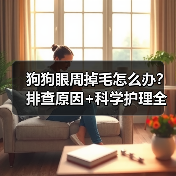 狗狗眼周掉毛怎么办？排查原因+科学护理全指南（图1）