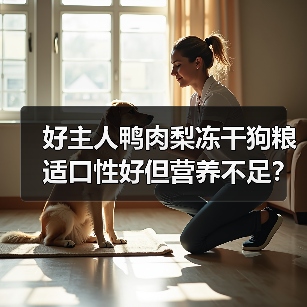 好主人鸭肉梨冻干狗粮适口性好但营养不足?评测结果出乎意料(图2) 好主人鸭肉梨冻干狗粮适口性好但营养不足?评测结果出乎意料(图2)