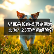 猫耳朵长癣掉毛变黑怎么治？23天痊愈经验分享（图3）