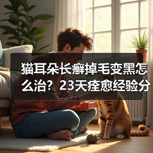 猫耳朵长癣掉毛变黑怎么治？23天痊愈经验分享（图4）