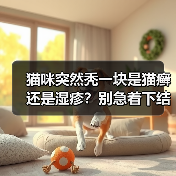 猫咪突然秃一块是猫癣还是湿疹？别急着下结论！