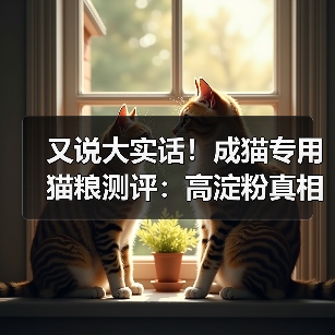 又说大实话!成猫专用猫粮测评:高淀粉真相揭秘(图3) 又说大实话!成猫专用猫粮测评:高淀粉真相揭秘(图3)