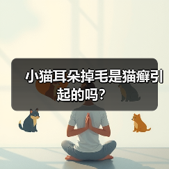 小猫耳朵掉毛是猫癣引起的吗？（图2）