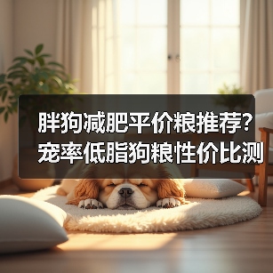 胖狗减肥平价粮推荐？宠率低脂狗粮性价比测评（图4）