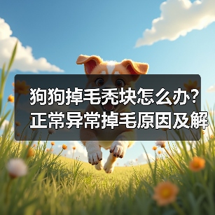 狗狗掉毛秃块怎么办？正常异常掉毛原因及解决方法全解析（图1）