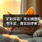 矿砂踩雷?无尘结团却有不足,真实测评来了!(图4) 矿砂踩雷?无尘结团却有不足,真实测评来了!(图4)