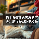 猫主食罐头含胶质危害大？肥猫长期吃易发胖！