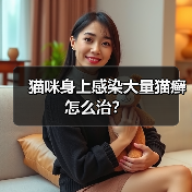 猫咪身上感染大量猫癣怎么治?(图2) 猫咪身上感染大量猫癣怎么治?(图2)