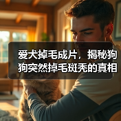 爱犬掉毛成片，揭秘狗狗突然掉毛斑秃的真相！