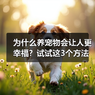 为什么养宠物会让人更幸福？试试这3个方法