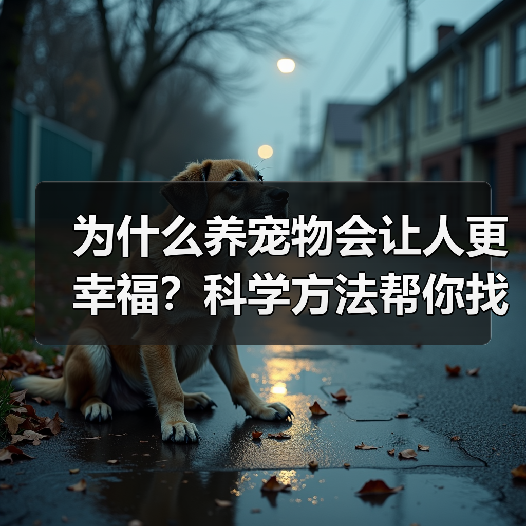 为什么养宠物会让人更幸福？科学方法帮你找到答案