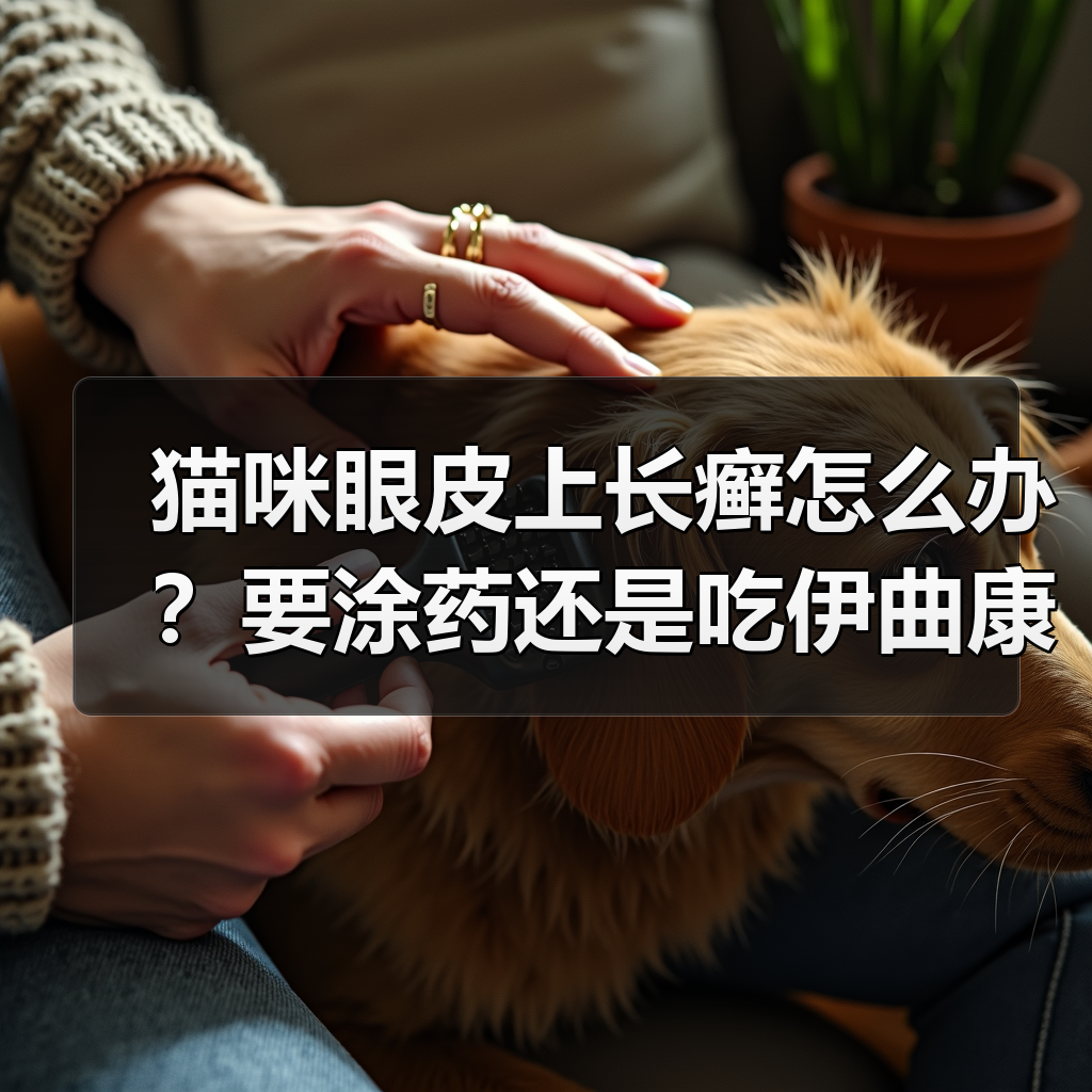 猫咪眼皮上长癣怎么办？要涂药还是吃伊曲康唑？（图1）