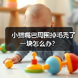 小猫嘴巴周围掉毛秃了一块怎么办？