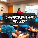 小猫嘴巴周围掉毛秃了一块怎么办?(图4) 小猫嘴巴周围掉毛秃了一块怎么办?(图4)
