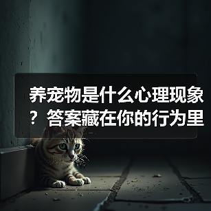 养宠物是什么心理现象?答案藏在你的行为里(图1) 养宠物是什么心理现象?答案藏在你的行为里(图1)