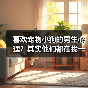 喜欢宠物小狗的男生心理？其实他们都在找一种陪伴