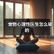 宠物心理性医生怎么做的
