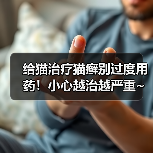 给猫治疗猫癣别过度用药！小心越治越严重~