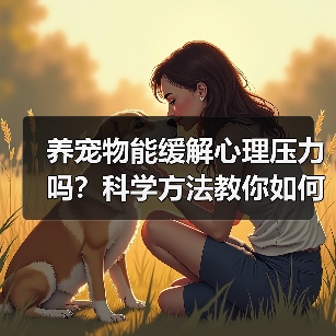 养宠物能缓解心理压力吗？科学方法教你如何通过宠物改善心理健康