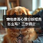 宠物走丢心理分析报告怎么写?三步搞定(图4) 宠物走丢心理分析报告怎么写?三步搞定(图4)