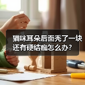 猫咪耳朵后面秃了一块还有硬结痂怎么办？（图4）